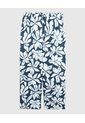 Pantalón Holgado Estampado Mujer Curvy  Para Mujer Azul Patprimo de Patprimo