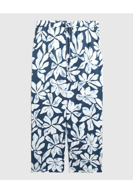 Pantalón Holgado Estampado Mujer Curvy  Para Mujer Azul Patprimo