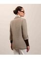 Blazer A Cuadros   Para Mujer Café Patprimo de Patprimo