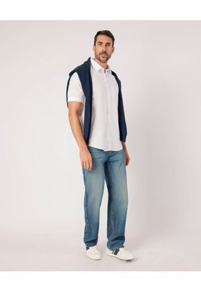 Camisa  Para Hombre Manga Corta Sin Bolsillo Cuello Formal C Color Blanco Marca Patprimo #44013185