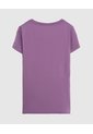 Camiseta Básica De Cuello En V  Para Mujer Morado Patprimo de Patprimo