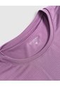 Camiseta Unicolor Deportiva   Para Mujer Morado Patprimo de Patprimo
