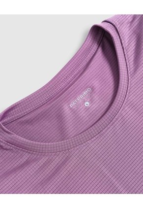 Camiseta Unicolor Deportiva Para Mujer Morado Patprimo