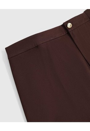Pantalón Sastrero Para Mujer Curvy Para Mujer Café Patprimo