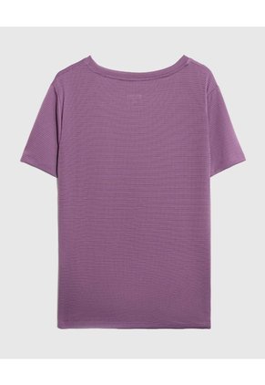 Camiseta Unicolor Deportiva Para Mujer Morado Patprimo