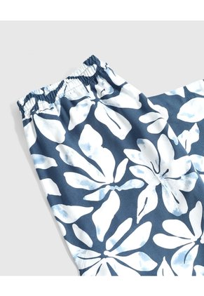 Pantalón Holgado Estampado Mujer Curvy Para Mujer Azul Patprimo