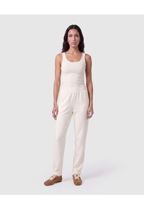 Pantalón Jogger Unicolor Mujer Para Mujer Crema Patprimo