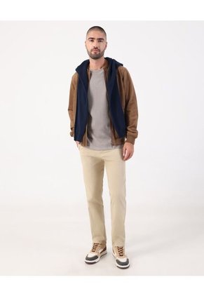 Camiseta Texturizada De Cuello Redondo   Para Hombre Gris Patprimo