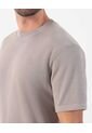 Camiseta Texturizada De Cuello Redondo   Para Hombre Gris Patprimo de Patprimo