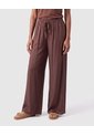 Pantalón Fluido Con Cordón Ajustable Para Mujer  Para Mujer Café Patprimo de Patprimo