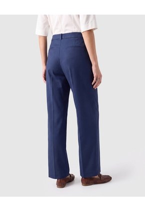 Pantalón Straight Unicolor Para Mujer  Para Mujer Azul Patprimo