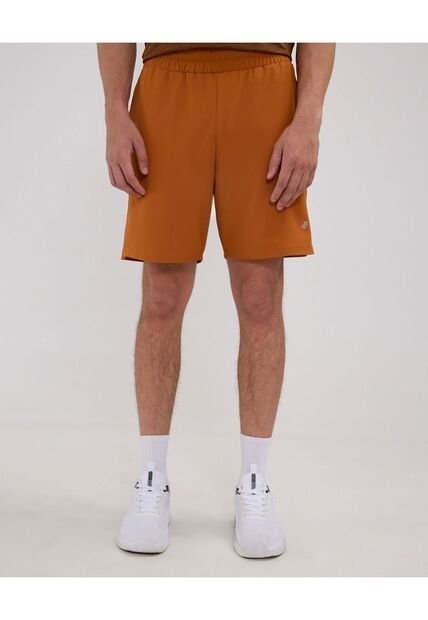 Bermuda Plana Unicolor Con Bolsillo Posterior  Para Hombre Naranja Patprimo