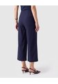 Pantalón Culotte De Tiro Alto Para Mujer  Para Mujer Azul Patprimo de Patprimo