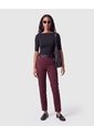 Pantalón Chino Con Cinturón Mujer  Para Mujer Vino Patprimo de Patprimo