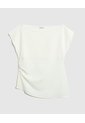 Blusa Unicolor Con Detalle Para Mujer Curvy  Para Mujer Blanco Patprimo de Patprimo