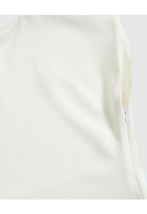 Blusa Unicolor Con Detalle Para Mujer Curvy  Para Mujer Blanco Patprimo