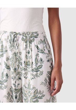 Pantalón Fluido Con Cordón Para Mujer Para Mujer Verde Patprimo