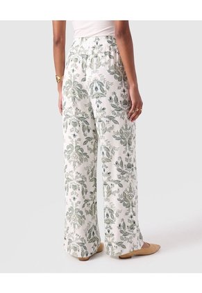 Pantalón Fluido Con Cordón Para Mujer Para Mujer Verde Patprimo