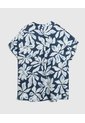 Blusa Estampada Con Cuello En V Para Mujer Curvy  Para Mujer Azul Patprimo de Patprimo