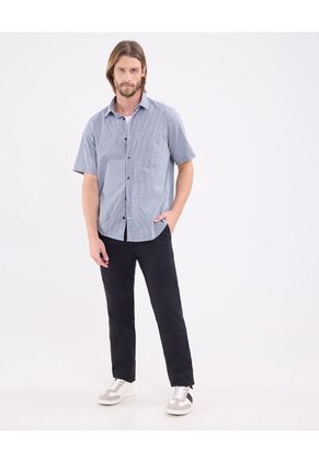 Camisa Para Hombre Manga Corta Con Bolsillo Cuello Formal C Color Azul Marca Patprimo #44013149