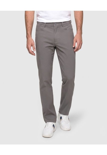 Pantalón Casual Regular Fit Para Hombre  Para Hombre Gris Patprimo