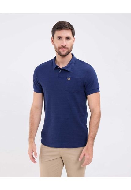 Polo Para Hombre Cuello Tejido Con Bolsillo Color Azul Marca Patprimo #44112714