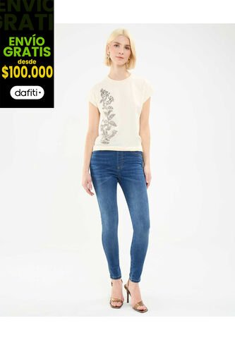 Jean Para Mujer Jeggins Color Azul Claro Marca Patprimo #30160433 Patprimo