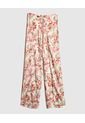 Pantalon Estampado Tipo Pareo  Para Mujer Rojo Patprimo de Patprimo