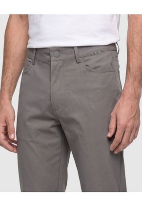 Pantalón Casual Regular Fit Para Hombre  Para Hombre Gris Patprimo