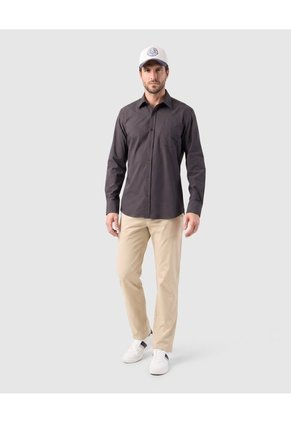 Pantalón Casual Regular Fit Para Hombre Para Hombre Café Patprimo
