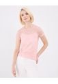 Camiseta Para Mujer Manga Corta Cuello Redondo Color Rosa Marca Patprimo #30093704 de Patprimo