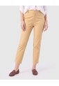 Pantalón Capri Ajustado De Tiro Medio Mujer  Para Mujer Amarillo Patprimo de Patprimo