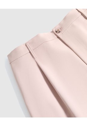 Bermuda Sastrera Con Pinzas Para Mujer Curvy Para Mujer Rosa Patprimo