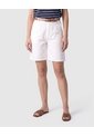 Bermuda Larga Unicolor Para Mujer  Para Mujer Blanco Patprimo de Patprimo