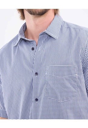 Camisa Para Hombre Manga Corta Con Bolsillo Cuello Formal C Color Azul Marca Patprimo #44013149