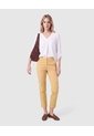 Pantalón Capri Ajustado De Tiro Medio Mujer  Para Mujer Amarillo Patprimo de Patprimo