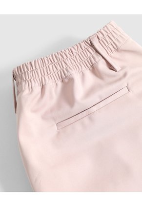 Bermuda Sastrera Con Pinzas Para Mujer Curvy Para Mujer Rosa Patprimo