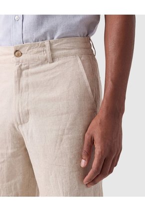 Bermuda Unicolor Para Hombre Para Hombre Beige Patprimo