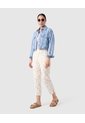 Pantalón Capri Unicolor Para Mujer  Para Mujer Blanco Patprimo de Patprimo