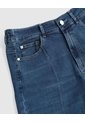 Jeans Straight Con Costuras Para Mujer Curvy  Para Mujer Azul Patprimo de Patprimo