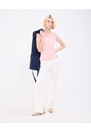 Camiseta Para Mujer Manga Corta Cuello Redondo Color Rosa Marca Patprimo #30093704