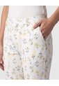 Pantalón Capri Unicolor Para Mujer  Para Mujer Blanco Patprimo de Patprimo