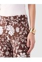 Pantalón Capri Estampado Para Mujer  Para Mujer Café Patprimo de Patprimo
