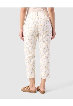 Pantalón Capri Unicolor Para Mujer  Para Mujer Blanco Patprimo