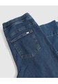 Jeans Straight Con Costuras Para Mujer Curvy  Para Mujer Azul Patprimo de Patprimo
