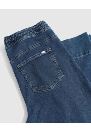 Jeans Straight Con Costuras Para Mujer Curvy Para Mujer Azul Patprimo