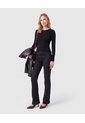 Jeans De Corte Flare Para Mujer  Para Mujer Negro Patprimo de Patprimo