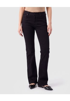 Jeans Flare Para Mujer Para Mujer Negro Patprimo
