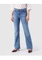 Jeans De Corte Flare Para Mujer  Para Mujer Azul Patprimo de Patprimo