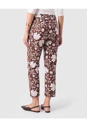 Pantalón Capri Estampado Para Mujer  Para Mujer Café Patprimo